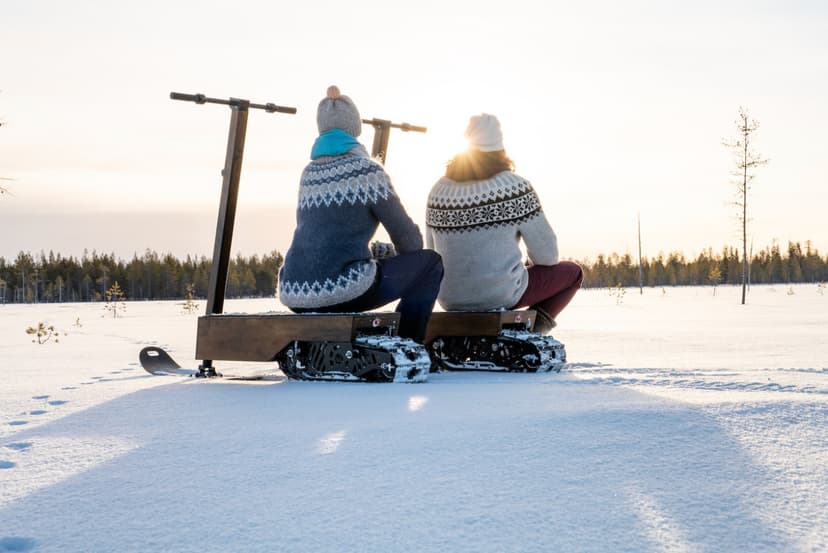 Talviretki sähkölumiskoottereilla kahdelle | Puumala