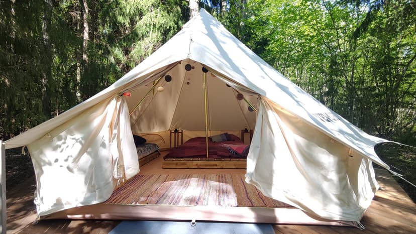 Yöpyminen Glamping teltassa 2:lle | Korppoo
